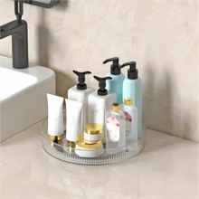 360° Rotation Plastic Storage Rack For Bathroom, Kitchen And Fruit & Vegetable Storage - White - View 4