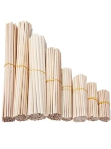 Natural Wood Craft Sticks #50pcs For Diy Handmade Projects, Birch Wood Popsicle Sticks