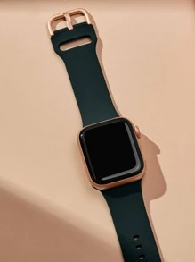 運動手錶錶帶，相容 38mm 40mm 41mm 42mm 44mm 45mm 49mm 中性款，柔軟矽膠錶帶，適用於 Series 9/8/7/6/5/4/3/2/1/SE/Ultra - 軍綠色 - 查看 2