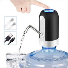 Water Bottle Pump Automatic USB Charging Water Bottle Disspenser - Black - View 3