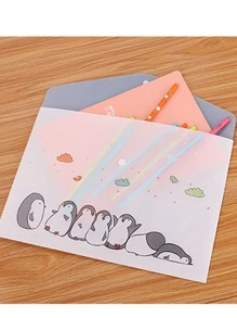 1pc Random Color & Style Document Paper File Folder - Multicolor - View 3