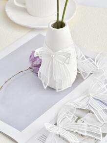 DIY Bowknot Sewing Decoration Satin Ribbon For Dress Accessory - White - View 5