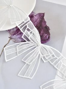 DIY Bowknot Sewing Decoration Satin Ribbon For Dress Accessory - White - View 3