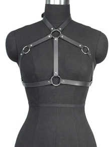1 件装 女士紧身胸衣腰带 皮革哥特式束腰 适用于节日服装派对束带