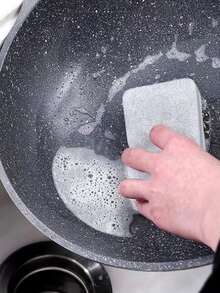 1套/10入/15入/20入/50入廚房清洗洗碗雙面海綿,厚實的海綿和清潔布 - 灰色 - 查看 4