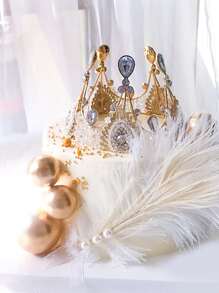 20 个金色装饰泡沫球，大小不一，适合蛋糕、返校节、情人节 - 金色 - 查看 3