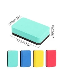 4入組長方形白板擦帶膠黏劑表面 - 彩色 - 查看 6