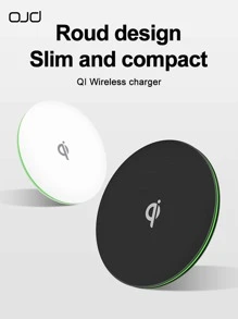 15W Bàn làm việc Nhanh Bộ Sạc Không Dây , Siêu mỏng Phí không dây Đối với 11/iPhone 13/iPhone 14 Loạt Và Khác Không dây ( Đã Bao gồm A Type-C Cable ) - màu đen - Xem 1