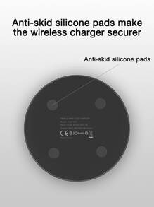 15W Bàn làm việc Nhanh Bộ Sạc Không Dây , Siêu mỏng Phí không dây Đối với 11/iPhone 13/iPhone 14 Loạt Và Khác Không dây ( Đã Bao gồm A Type-C Cable ) - màu đen - Xem 7