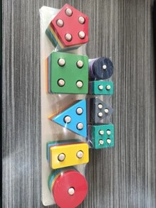 圣诞装饰木制分类和堆叠玩具、颜色识别堆叠器形状分类器、适合幼儿和学龄前儿童的学习拼图礼物、益智玩具学校用品、玩具、圣诞节、游戏、堆叠玩具、儿童游戏幼儿、叠叠乐、玩具、儿童玩具、木制玩具