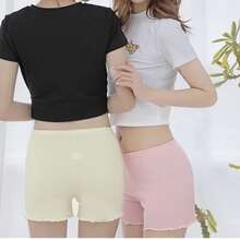 Pantalones Cortos/ Short Para Mujer Pantalones De Seguridad delgados Ideal Para Toda Ocacion Tela suave y comoda  super sexy para estar en casa, salir, hacer ejercicio, salir a caminar etc. - Rosa - Ver 4