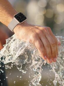 Sport Band kompatibel mit Apple Watch Armbändern 38mm 40mm 41mm 42mm 44mm 45mm 49mm für Herren und Damen, weiches Silikon Armband für Apple Watch Series 9/8/7/6/5/4/3/2/1/SE/Ultra