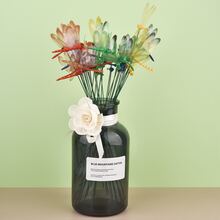 10pcs 9cm Realistic Dragonfly Decorations - Blue - Blue - View 7