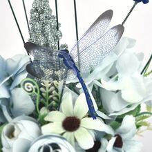 10pcs 9cm Realistic Dragonfly Decorations - Blue - Blue - View 6