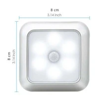 1 قطعة إضاءة ليلية بحساس حركة للتركيب في الحائط، خزانة، بالليل، خزائن ،سلم السلالم، لاسلكية للسلم والغرفة والممر وسلالم المنزل - أبيض - مشاهدة 3