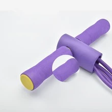 Multifunction Tension Rope, 4-Tube Elastic Yoga Pedal Puller Resistance Band, Natural Latex Tension Rope Fitness Equipment, for Abdomen/Waist/Arm/Leg Stretching Slimming Training - 粉色 - 查看 3