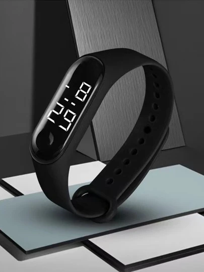 1 件便携式简约风格电子手表，适合女士，适合日常生活，装在盒子里，作为返校学生的礼物