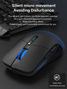 無線滑鼠,6個按鈕,靜音辦公無線滑鼠,電競防滑無線滑鼠