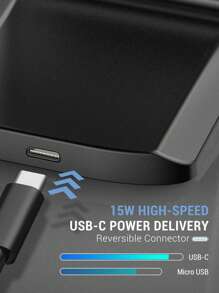 Đế sạc không dây cao cấp 15W, sạc nhanh, tương thích với iPhone 17/16/15/14/13/12 Pro Max, 11, XS, XR, X, 8, S23/S22, cổng Type-C. Thích hợp làm quà tặng tốt nghiệp hoặc quà tặng nhân dịp Ngày Tưởng niệm. - màu đen - Xem 6