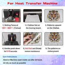 1 set of 2 high-definition lion head tiger head clothing DIY thermal transfer printing stickers children's adult clothing backpack animal head heat transfer - 2 Pcs Mix - View 5