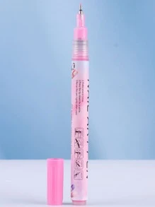 FULL BEAUTY 1支粉色涂鸦美甲笔，防水，适合DIY美甲、指甲油彩绘