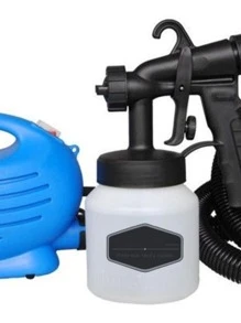 SWISS SILVER Portable Compressor And Gun For Painting With Water And Oil Zoom - Blue - View 4
