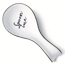 Ceramic Spoon Rest For Stove Top, Porcelain Ladle Holder, Large Utensil Holder For Kitchen Countertop, Spoon Rest For Soup Spoon, Ladle, Spatula, Modern Farmhouse Kitchen Decor