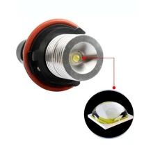 白色 2 件裝 Led 天使眼標誌燈 5w 燈泡帽相容 Bmw E39 E53 E60 E61 E63 E64 E83 E87 525i 530i 545i 1 5 6 7 Series X3 X5 - 白色 - 查看 9