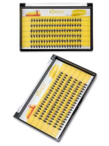 KIMCCI 120 簇 8 毫米 20d 厚度 0.07 C/D 卷曲 20d 浓密睫毛延长，卷曲单根睫毛延长 12 毫米/14 毫米/16 毫米混合睫毛簇，自然柔软纤长睫毛，双眼增大睫毛，适合日常化妆或外出派对睫毛簇，睫毛簇，单根睫毛，睫毛，假睫毛 - 黑色 - 查看 3