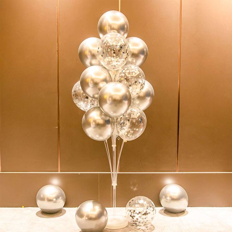 1set Balloon Stand With Balloons, Balloon Decoration Stand Set For Party Wedding Birthday Event Decorations - Multicolor - View 1