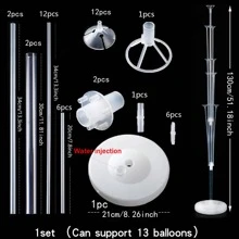 1set Balloon Stand With Balloons, Balloon Decoration Stand Set For Party Wedding Birthday Event Decorations - Multicolor - View 5