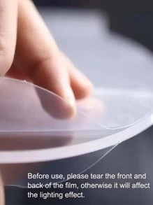 1pc 3d Night Light With USB Cable, Touch & Warm Light Function, Acrylic Handwriting Panel Table Lamp - Clear - View 6