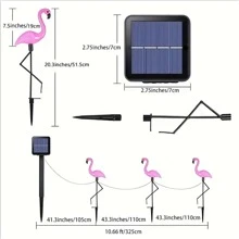 3 Chiếc Đèn Led Sân Vườn Ngoài Trời Flamingo LED Chiếu Sáng Bằng Năng Lượng Mặt Trời Chống Thấm Nước Sân Vườn, Bãi Cỏ, Sân Trong, Ao, Trang Trí Sân Sau Đèn Ngoài Trời Đèn Sân Vườn - Hồng - Xem 7