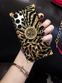 1个豹纹羽毛图案长方形手机壳，兼容三星S23 Ultra/7P/8 Plus/XR/XS Max/11/11 Pro/11 Pro Max/12/12 Pro/12 Pro Max/13/13 Pro/13 Pro Max/14/14 Pro/14 Plus/14 Pro Max/15/15 Pro/15 Plus/15 Pro Max、Galaxy A38/A18/A78 5G/A98/A79 5G、C53/C55、Note12 Pro+ 5G/Note13 Pro、Y36 5G等机型。 - 黑色 - 查看 6