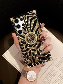 1个豹纹羽毛图案长方形手机壳，兼容三星S23 Ultra/7P/8 Plus/XR/XS Max/11/11 Pro/11 Pro Max/12/12 Pro/12 Pro Max/13/13 Pro/13 Pro Max/14/14 Pro/14 Plus/14 Pro Max/15/15 Pro/15 Plus/15 Pro Max、Galaxy A38/A18/A78 5G/A98/A79 5G、C53/C55、Note12 Pro+ 5G/Note13 Pro、Y36 5G等机型。 - 黑色 - 查看 3