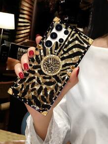 1个豹纹羽毛图案长方形手机壳，兼容三星S23 Ultra/7P/8 Plus/XR/XS Max/11/11 Pro/11 Pro Max/12/12 Pro/12 Pro Max/13/13 Pro/13 Pro Max/14/14 Pro/14 Plus/14 Pro Max/15/15 Pro/15 Plus/15 Pro Max、Galaxy A38/A18/A78 5G/A98/A79 5G、C53/C55、Note12 Pro+ 5G/Note13 Pro、Y36 5G等机型。 - 黑色 - 查看 2