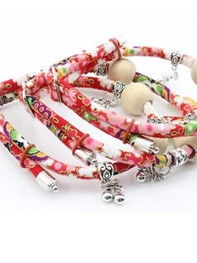 1入組隨機顏色貓狗跳蚤項圈,標籤造型吊墜項鍊 - 彩色 - 查看 6