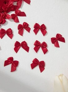 30/50/100 chiếc nơ ruy băng tự làm phụ kiện quà tặng thủ công nơ ruy băng satin mini cho giày dép, quần áo, trang trí hộp quà, hoa nơ thủ công, nơ đóng gói quà tặng, phụ kiện đồ lót và tất - Màu Đỏ Sâu - Xem 1