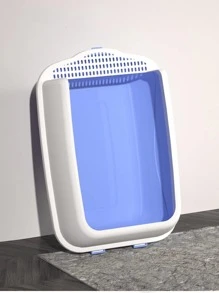 abierto diseño Arenero para gato con alto barrera , Filtro & de cuadros a prevenir basura - Multicolor - Ver 2