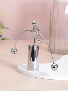 1pc Bobble-head Doll Ornament - Silver - View 1