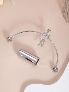 1pc Bobble-head Doll Ornament - Silver - View 3