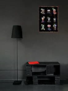 Creative Coffee & Juice Pattern Tinplate Painting Signboard For Cafe, Club, Tea Shop, Street, Party, Corridor, Retro Home Decor For Living Room, Bedroom, Dormitory - Multicolor - View 1