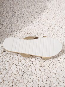 Women's Flat Slippers - Gold - View 6