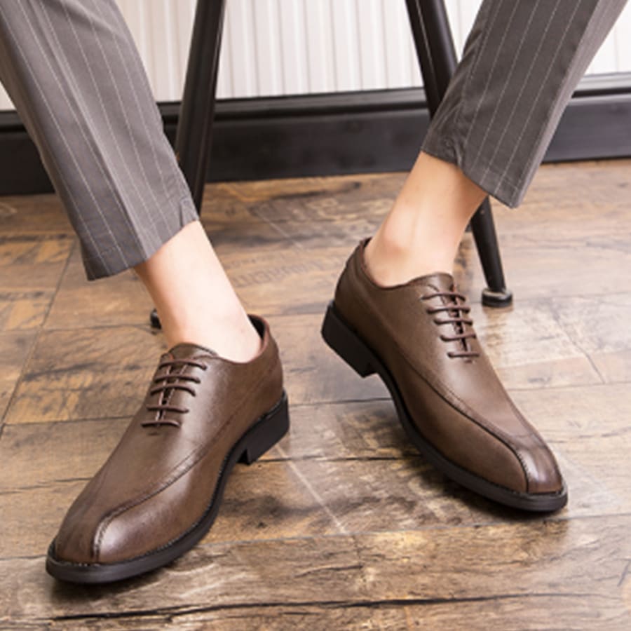 時尚和多用途商務休閒夜店PU皮革鞋適合男士