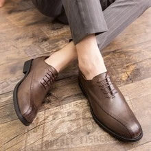 時尚和多用途商務休閒夜店PU皮革鞋適合男士