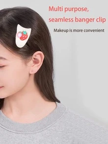 假睫毛塗抹器;方便美妝工具適用於毫不費力塗抹的假睫毛,膠黏劑,和頭髮簡約你的美妝帶輕鬆(草莓) - 杏色 - 查看 4