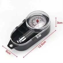 Two Tone Stainless Steel Car Tire Pressure Gauge - Silver - View 4