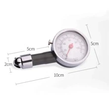 Two Tone Stainless Steel Car Tire Pressure Gauge - Silver - View 3