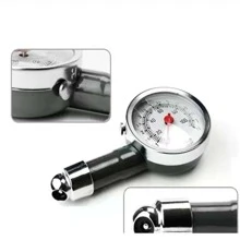 Two Tone Stainless Steel Car Tire Pressure Gauge - Silver - View 5