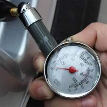 Two Tone Stainless Steel Car Tire Pressure Gauge - Silver - View 2